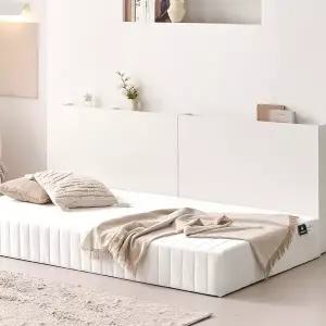 [상일리베가구] 하루옆 침대 사이드 선반 높은 틈새 수납장 1000