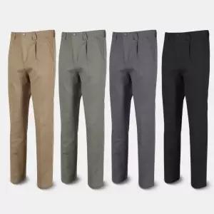 [아즈바이]남성 통큰 스판 사계절 면바지 TEXP1 중년 원턱