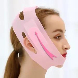 브이 라인 밴드 리프팅 얼굴 이중턱 턱살 실리콘/마스크/축소/마사지/페이스/셀프/고정/밴딩/보정/볼살