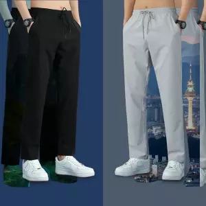 여름 쿨링 아이스 팬츠 냉감 밴딩 바지 고무줄 슬랙스