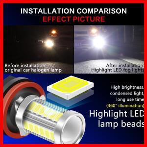 BMW용 LED 전구 안개등, H8, H11, 모든 시리즈 2, 3, 4, 5, 6 용, 개