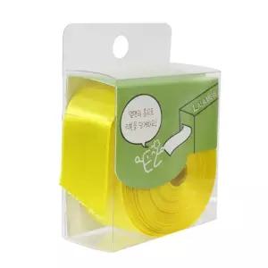 라라뷰롤_공단 리본_25mm_노랑/공단/리본/끈/공예/롤리본/꽃다발/DIY/꾸미기/포장/장식/선물/답례품/리본끈