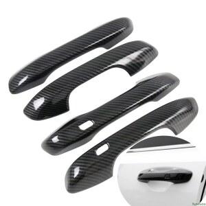 기아 쏘렌토 MQ4 -2026 카본 파이버 크롬 자동차 도어 핸들 볼 커버 트림 스티커 액세서리