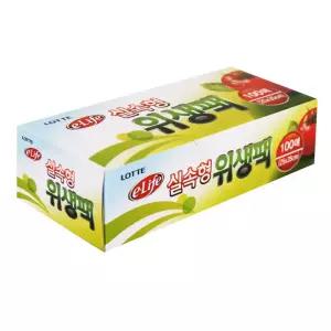 롯데위생팩(실속형)25x35x100매