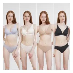 [매장정품] 원더브라 [원더브라] V넥 노와이어 브라팬티 8종세트 WBW4N29303132_T