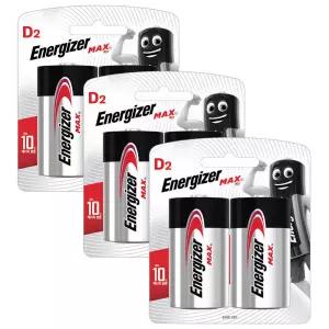 에너자이저 D형 건전지 맥스 2입 3개