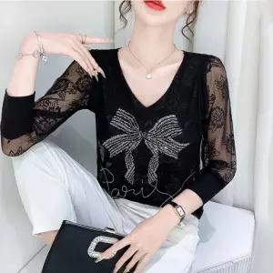 방송댄스복 라인 여성 댄스상의 모던 사교 댄스옷 공연복