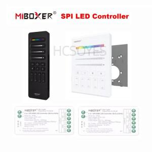 MIBOXER 5 in 1 SPI+DMX LED 컨트롤러(WiFi/Bluetooth+2.4G) WS2811 WS2812B 픽셀 스트립 라이트용 DC5V-24
