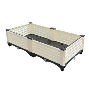 베란다 소형 텃밭 미니 아이보리 대량구입가능 저면관수 플랜트박스 상추 블루베리 2단 모종