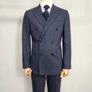 [파렌하이트]SS 특가 쉐도우 체크 레귤러핏 더블 수트 다크네이비_FKJ72