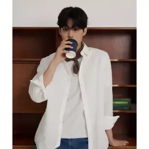 빈폴 BEANPOLE MEN 시어서커 솔리드 셔츠 - 화이트 BC6364C411 441191