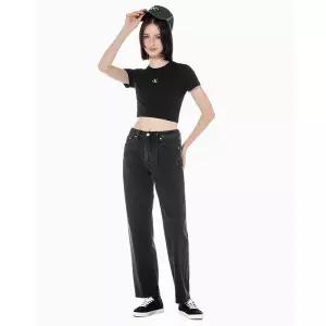 켈빈클라인 Calvin Klein Jeans 여성 90 s 스트레이트핏 블랙 데님(J221030) 414899