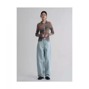 에잇세컨즈 반밴딩 벌룬핏 경량데님 스카이 블루 419347