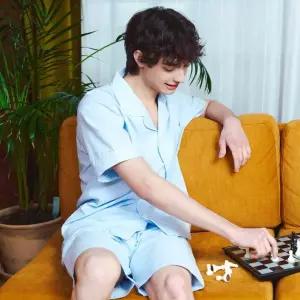 [스타필드 하남] 솔브 세일 남성 면 레이온 리플 파자마 (SPA2502M)