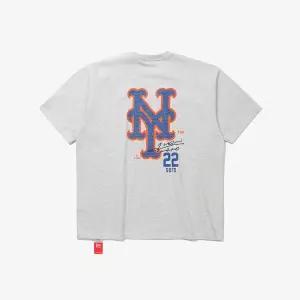 [뉴에라](광주신세계)MLB 뉴욕 메츠 플레이어 시그니처 티셔츠 헤더 그레이 15147524