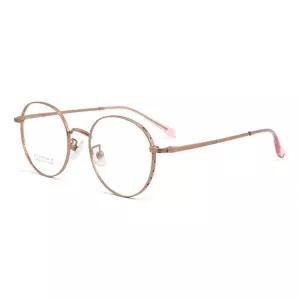 티타늄안경테 FIRADA 패션 중립 안경 처방 라운드 프레임 남성과 순수 광학 레트로 95