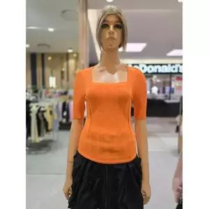 [에고이스트] 스퀘어넥 펀칭 조직 포인트 슬림니트 EQ2OKH11 691248