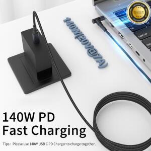 Asus Dell Hp 1.8m DC 전원 어댑터 변환기용 140W Type-C PD-DC 범용 노트북 충전기 케이블