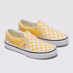 [스타필드하남] 반스 키즈 컬러 띠어리 체커보드 Classic Slip-On 클래식 슬립온 옐로우 VN000D0JP1T1