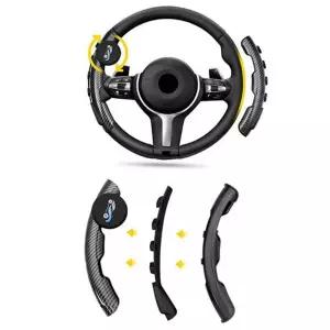 운전대 핸들 커버 논슬립 그립 미끄럼 자동차 핸들 커버 방지 차량 360도 대회전 파워 조작 보조 용품 회전