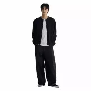 [매장정품] [에잇세컨즈] 미니멀 카라 니트 카디건 블랙 (45635ASS15) 3858586