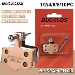 BUCKLOS 소결 금속 자전거 브레이크 패드 MTB 도로 Sram 내마모성 사이클링 디스크 용 유압