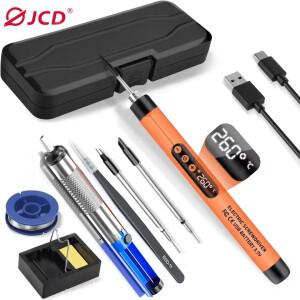 USB 납땜 인두기 충전식 리튬 배터리 300-450 ° C 1000mAh 무선 세트 야외 휴대용 용접 도구