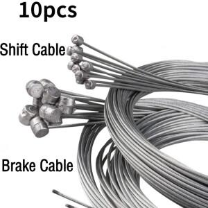 5/10pcs 2M MTB 자전거 브레이크 라인 속도 고정 기어 시프터 케이블 세트 도로 용 코어 내부 와이어