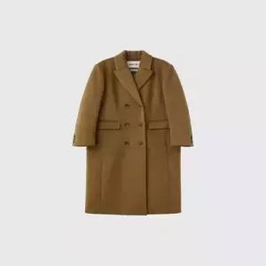 제너럴아이디어 generalideastandard 뉴클래식 울 블렌드 롱 코트 BROWN WBD4L10511