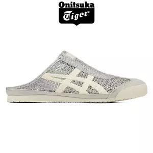 오니츠카타이거 멕시코 66 사봇 남녀 공용 뮬 슬립온 퓨어 실버 크림 1183C123.021
