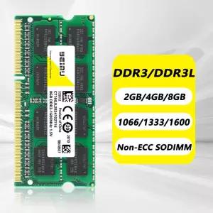 DDR3 4GB 노트북 메모리 모듈 램 PC3 1.5V 1333 1600 1866Mhz 1.35V 8500 10600 12800 소디미