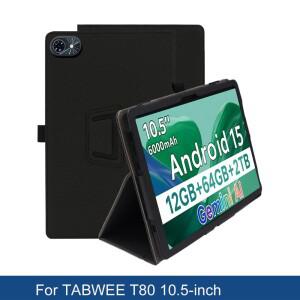 Tabwee T80 용 Funda 케이스 10.5 인치인치 태블릿 PC PU 가죽 2배 스탠드 마그네틱 커버 핸드 스트랩 포함