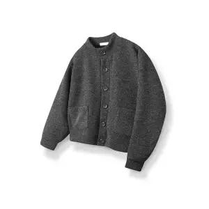 [하프클럽/해리슨]이중지 라운드넥 크롭 가디건 RTWC1972