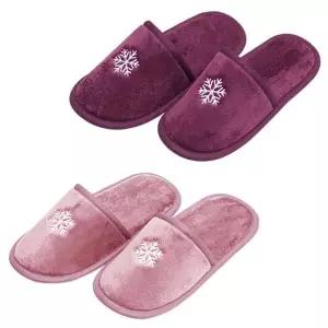 [에이치플러스몰]WL 극세사 눈꽃 거실화