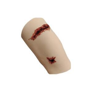 의대생 허벅지 칼 상처 총 모형 실리콘 시뮬레이션 피부 봉합 총상 교육 및 훈련 모듈