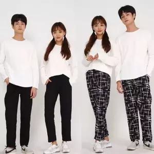 [셀러에이드]바지 기모 데일리 빅사이즈 겨울 방한 융털 밴딩 남성 겨울융털바지