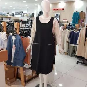 [미스칸트]티즈 써니 멜빵 원피스 KKNOPL 4401 BK_JJ