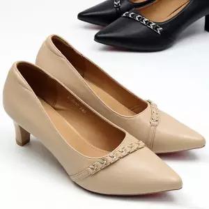 [하프클럽/더힐]더힐슈즈 가죽 스틸레토 여성여자 구두 정장화 펌프스 힐 6c