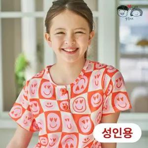 [보리보리/알럽키즈]성인핑크하트5부세트주니어실내복잠옷