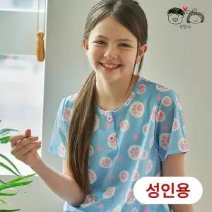 [보리보리/알럽키즈]성인귀여운발바닥5부세트주니어실내복잠옷