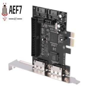 AEF7-PCI-SATA 컨트롤러 PCI-Ide PCI-E-2Sata IDE Jmb363 디스크 어레이 카드 Express 확장 어댑터