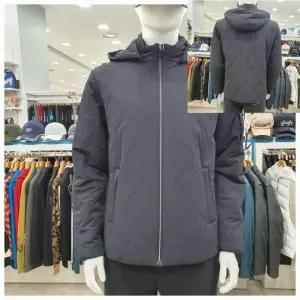 [디즈니골프]남성용 FW겨울 등판발열 기능성후드점퍼SP4MJB030BK