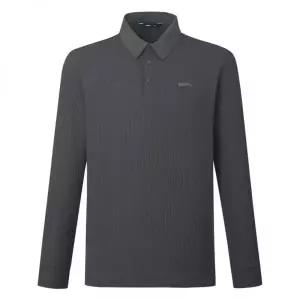 네파 남성 긴소매 폴로 티셔츠 - 차콜