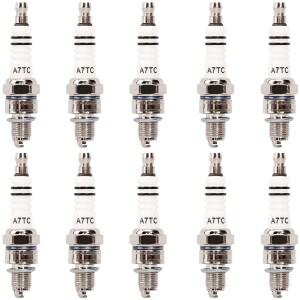 10개입 점화 플러그 A7TC GY6 50cc 110cc 125cc ATV 스쿠터 피트 바이크 모페드 고카트 쿼드용 (모델: CR5H