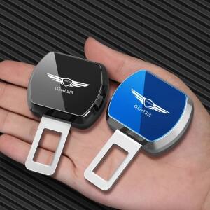 1개 자동차 좌석 벨트 클립 확장 플러그 금속 안전 익스텐더 액세서리 Genesis G80 GV70 Essentia Neolun X