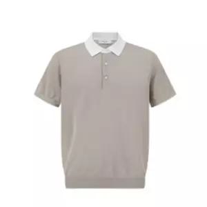 [롯데백화점]에디션 워셔블 배색 카라 니트티 4종(NEF2ET1627)