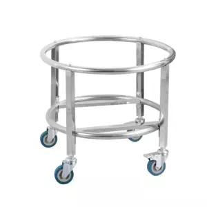 바퀴달린 냄비 수프 뚜껑이 원형 업소용 캔 스텐 스티머 이동식