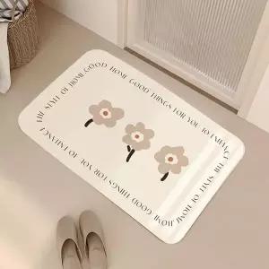 [골드스마일]밀크티 주방 발매트 침대 물흡수 카페 면규조토