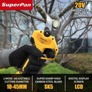 슈퍼팬 파워툴 전정기 빠른 절삭 배터리 날카로운 칼날 내구성 있는 정원 손질 도구 (디월트 18V 핀 호환)