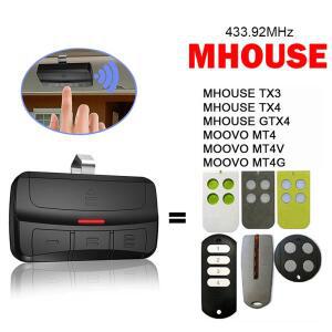 MHOUSE MOOVO 게이트 원격 제어 TX3 TX4 MT4 차고 문 오프너 433.92MHz 송신기